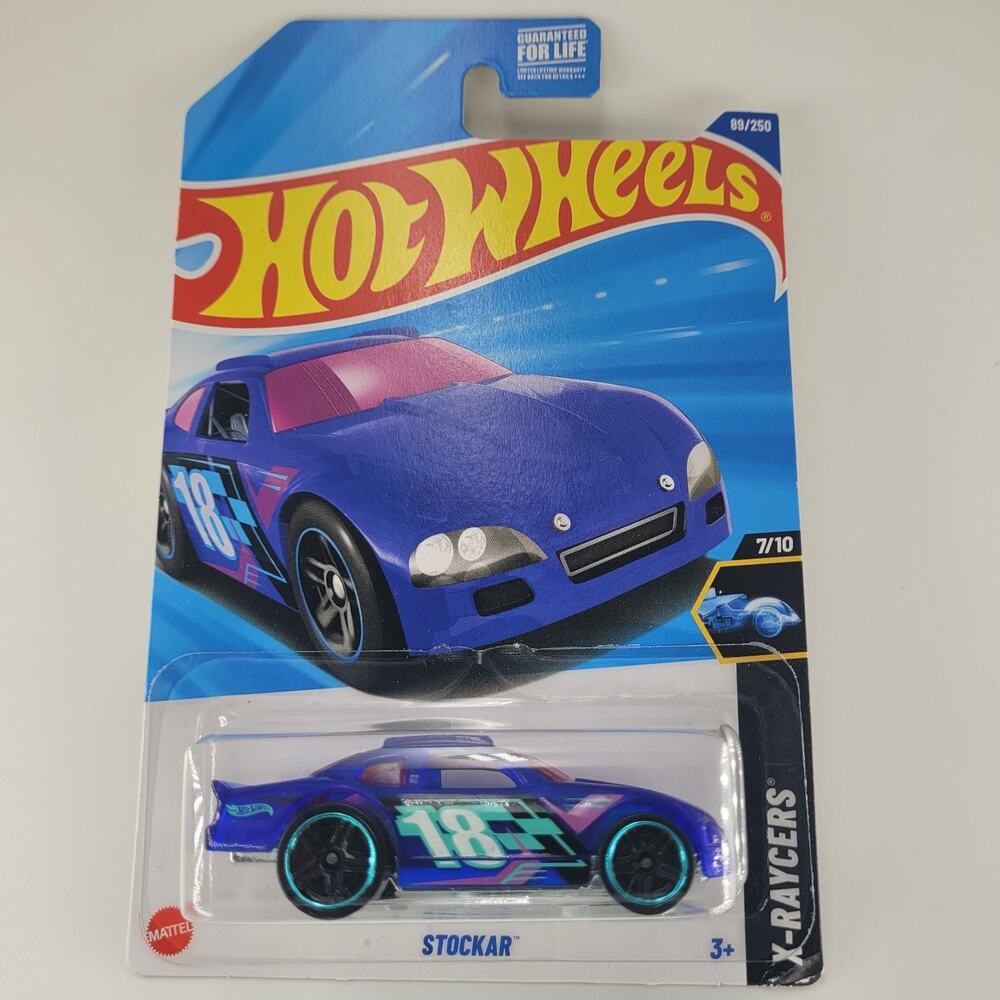 2025 Hot Wheels Stockar 89/250 Transparent Blue X-Raycers Series 7/10